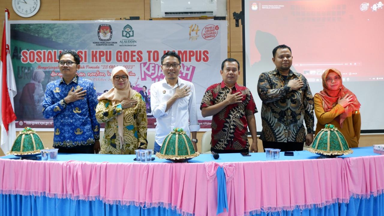 Prodi Ilmu Politik Bersama KPU Gowa Sosialisasi Tingkatkan Partisipasi