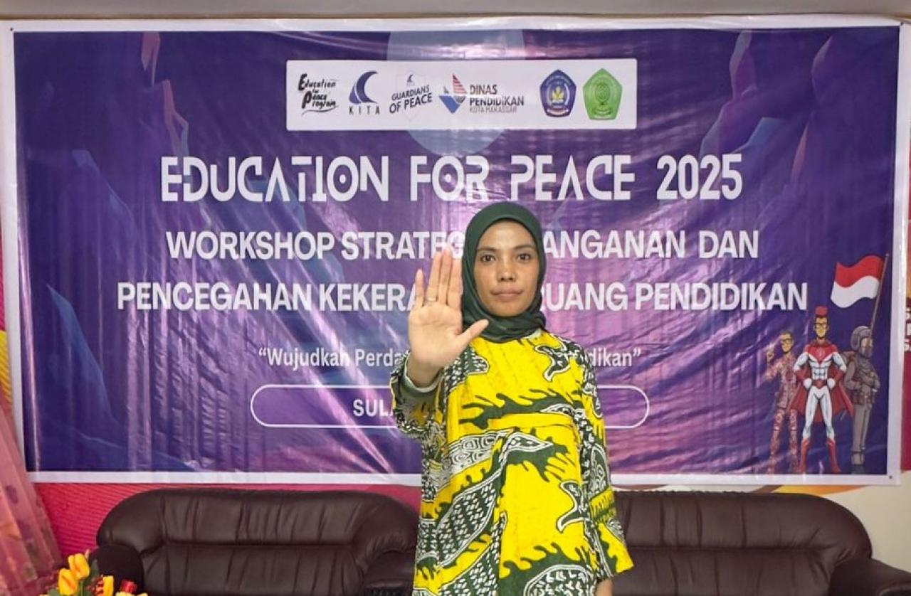 Gambar Dosen UIN Alauddin Jadi Co Fasilitator Education for Peace, Ajak Guru Lawan Kekerasan di Sekolah!