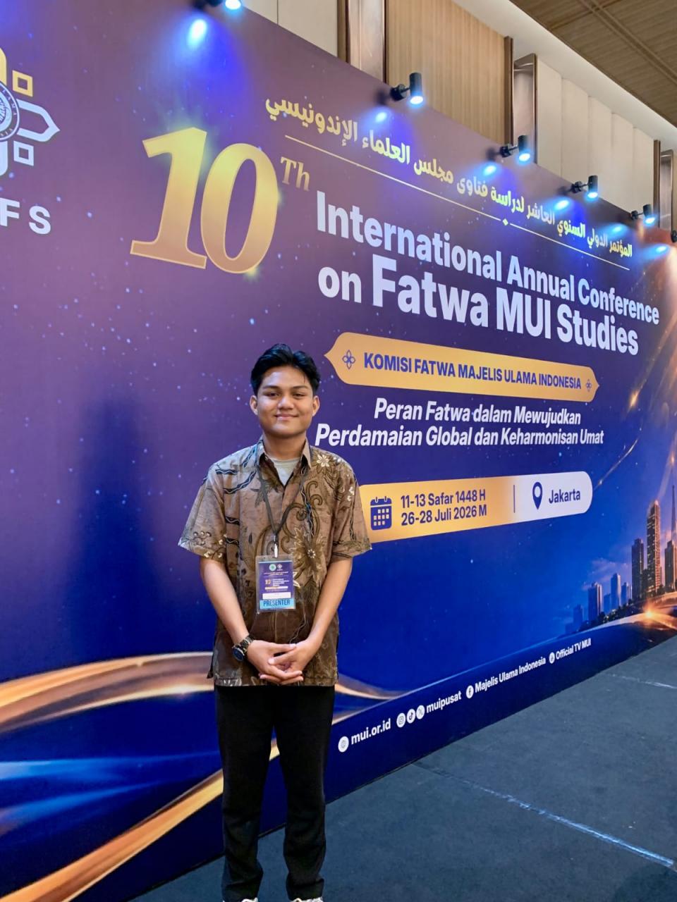 Gambar Mahasiswa HTN UIN Alauddin Makassar Tampil di Konferensi Internasional Fatwa MUI