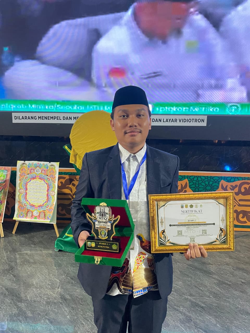Gambar Mahasiswa BSA UIN Alauddin Makassar Juarai KTIQ MTQ I Papua Tengah