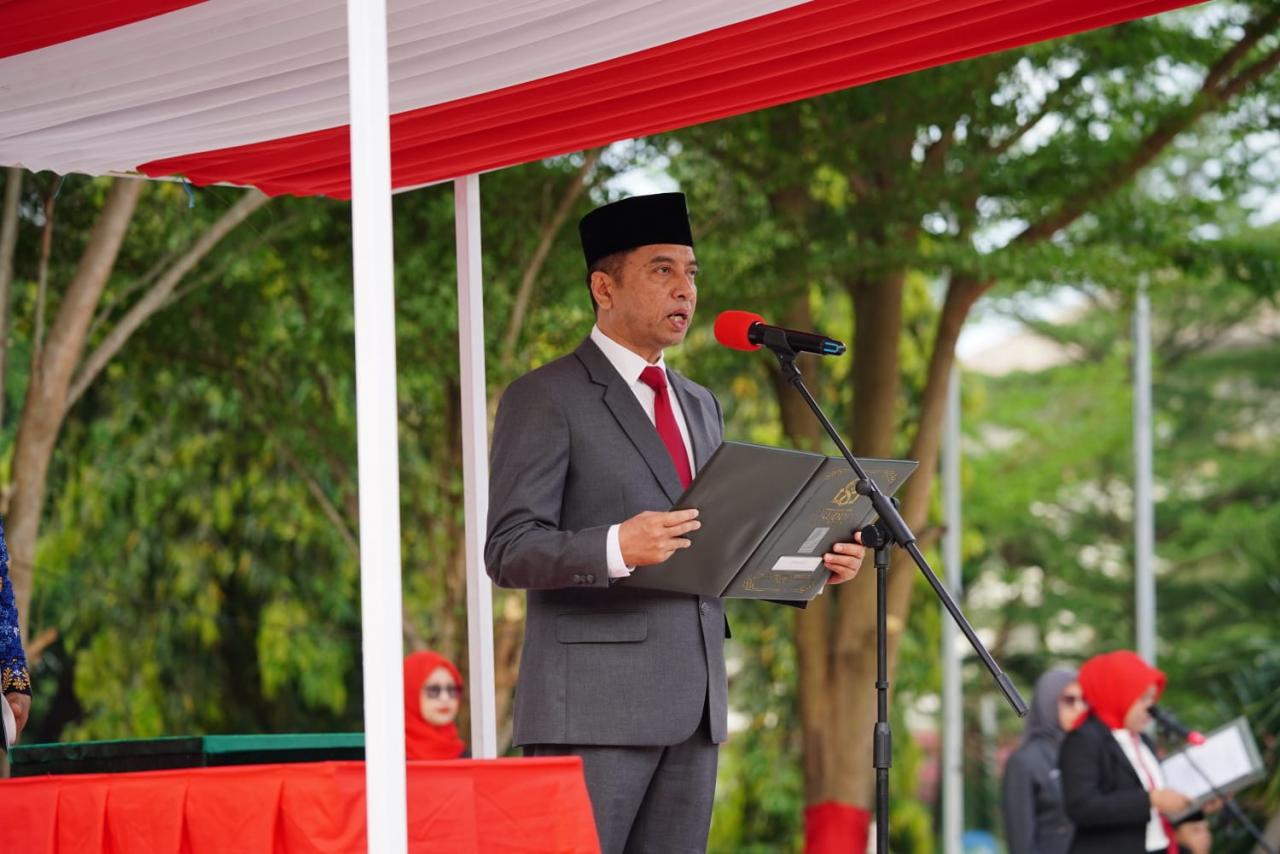 Gambar UIN Alauddin Rayakan HUT RI ke-80, Prof. Hamdan Bawa Pesan Persatuan dari Gubernur Sulsel