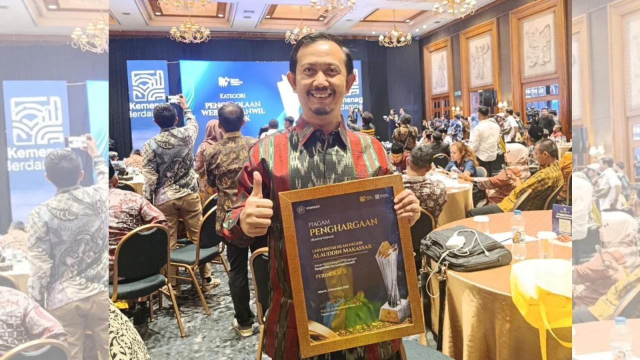 Gambar UIN Alauddin Makassar Raih Peringkat II Humas Kemenag Awards untuk Pengelolaan Komunikasi Inovatif