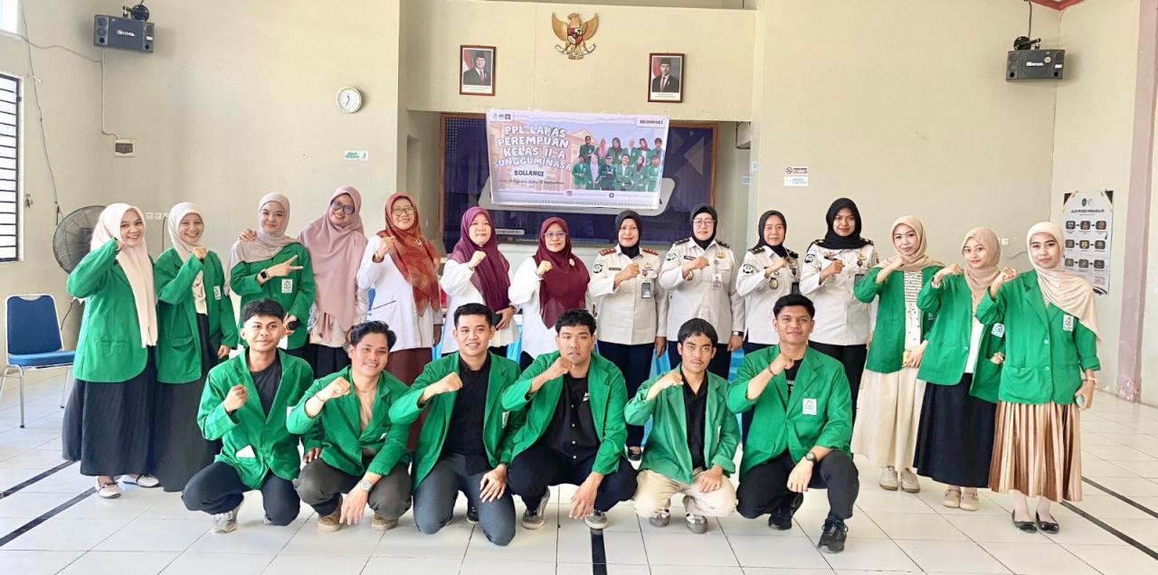Gambar Mahasiswa BPI UIN Alauddin PPL di Lapas Perempuan Sungguminasa, Dekatkan Teori dengan Praktik