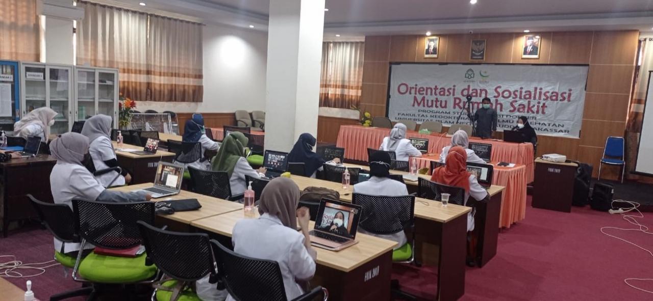 Gambar 17 Mahasiswa Profesi Dokter UIN Alauddin Ikut Workshop Orientasi dan Sosialisasi Mutu Rumah Sakit