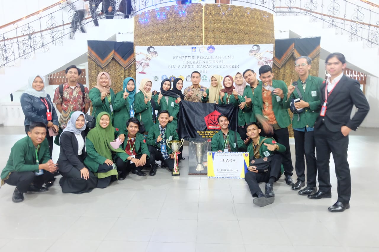 Gambar IPPS FSH UIN Alauddin Raih Juara 1 Peradilan Semu Tingkat Nasional di UII Jogjakarta