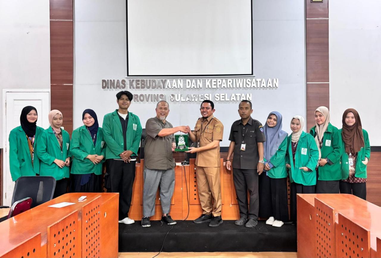 Gambar BSI UIN Alauddin Laksanakan Penarikan Mahasiswa Magang di Dinas Kebudayaan dan Kepariwisataan Sulsel