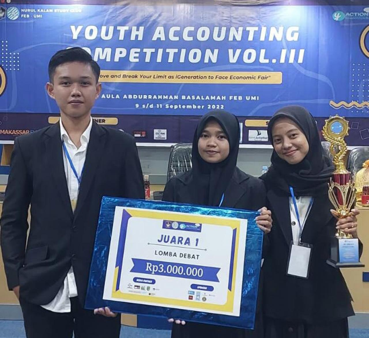 Gambar Delegasi Aldeba UIN Alauddin Juara I di YAC Vol III Sulsel