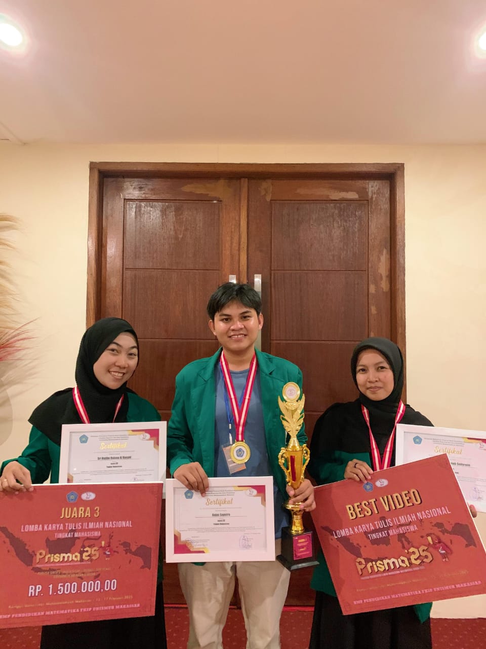 Delegasi UIN Alauddin Raih Juara III dan Best Video Pada Ajang LKTI PRISMA