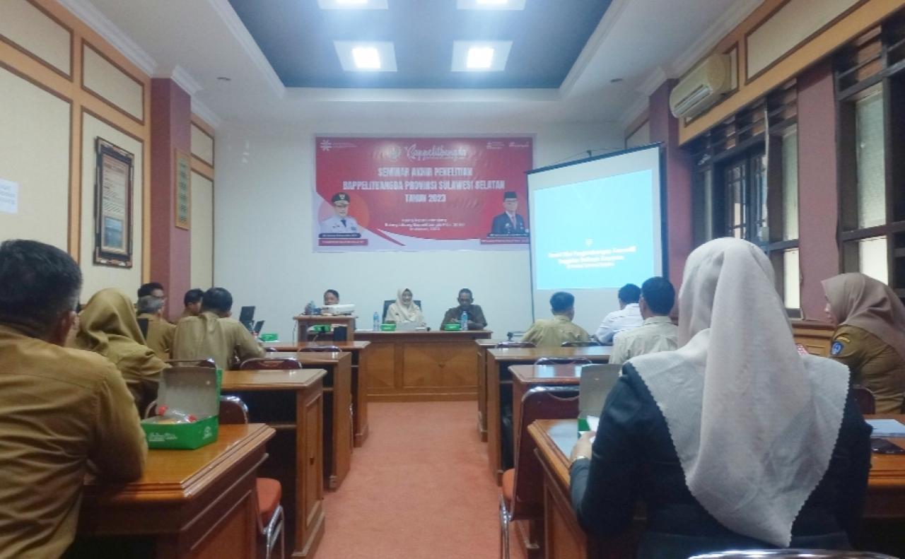 Gambar Dosen PWK UIN Alauddin jadi Narasumber Seminar di Bappelitbangda Sulsel