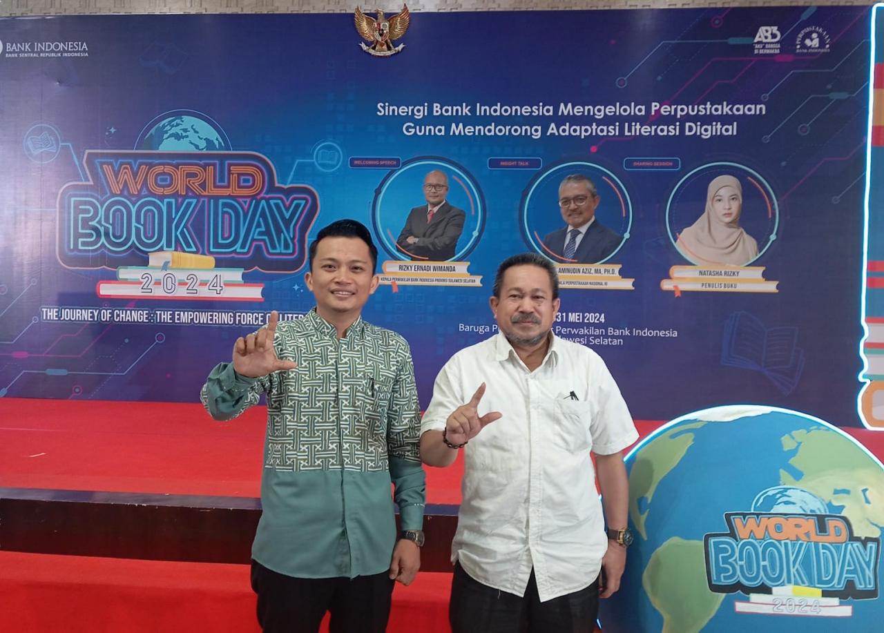 Gambar Dua Dosen Ilmu Perpustakaan UIN Alauddin Hadiri Perayaan World Book Day