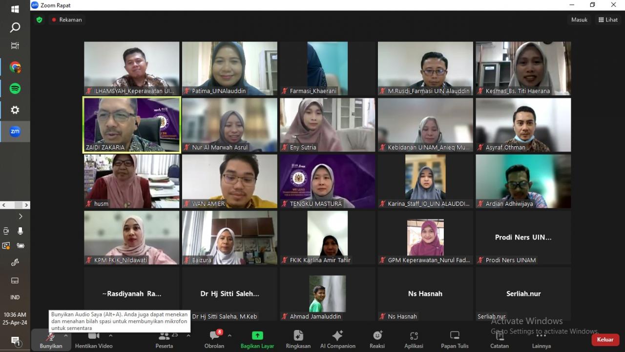 Gambar FKIK UIN Alauddin Makassar Adakan Pertemuan Bahas Implementasi Kerjasama Dengan University Sains Mal