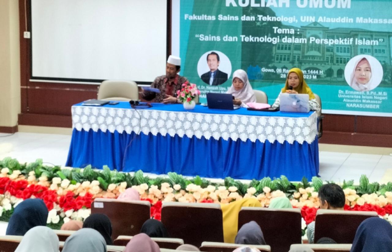 Gambar FST UIN Makassar Gelar Kuliah Umum, Bahas Saintek Perspektif Islam