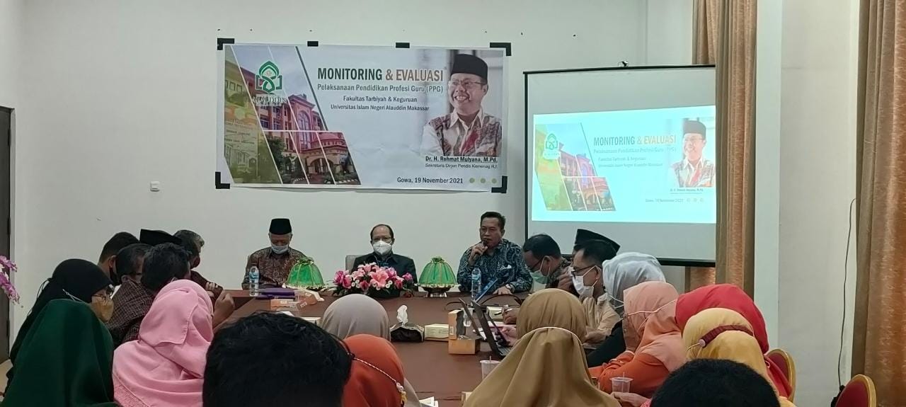 Gambar FTK UIN Alauddin Monev PPG, Hadir Sekretaris Dirjend Pendis Kemenag