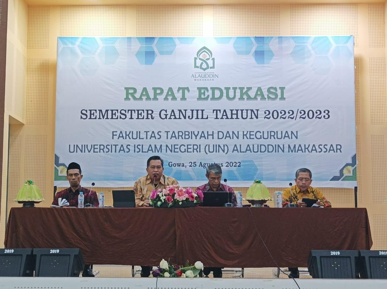 Gambar FTK UIN Alauddin Rapat Persiapan Perkuliahan, Dekan Pesankan Dosen 
