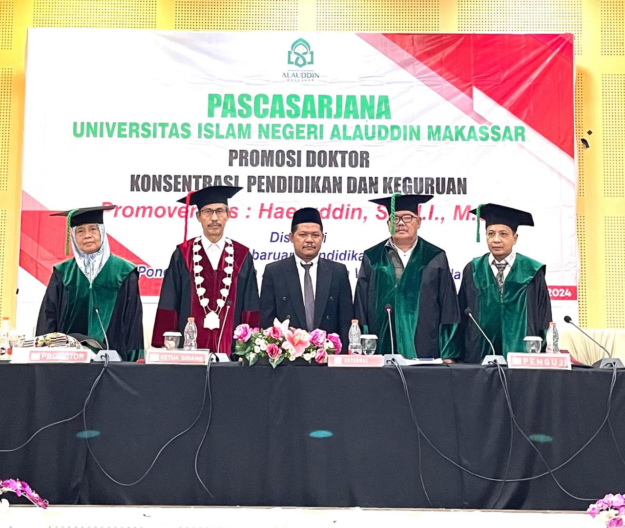 Haeruddin Raih Gelar Doktor Bidang Pendidikan dan Keguruan di Pascasarjana UIN Alauddin Makassar