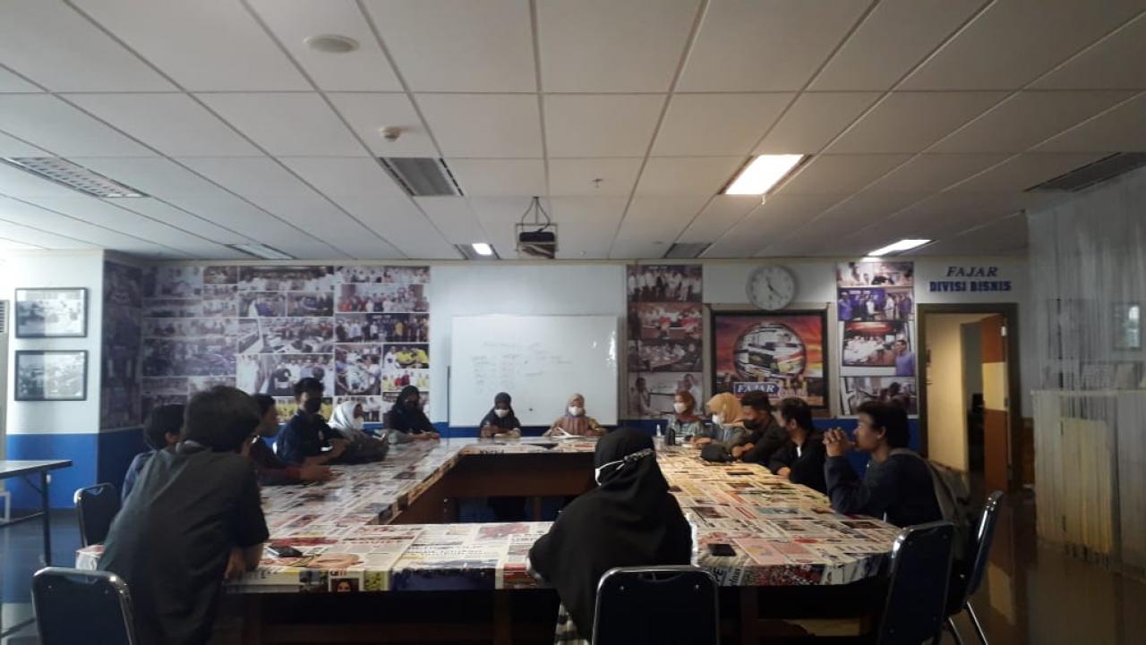 Gambar HMJ Sosiologi Agama UIN Alauddin Kunjungi Redaksi Fajar Online Belajar Jurnalistik