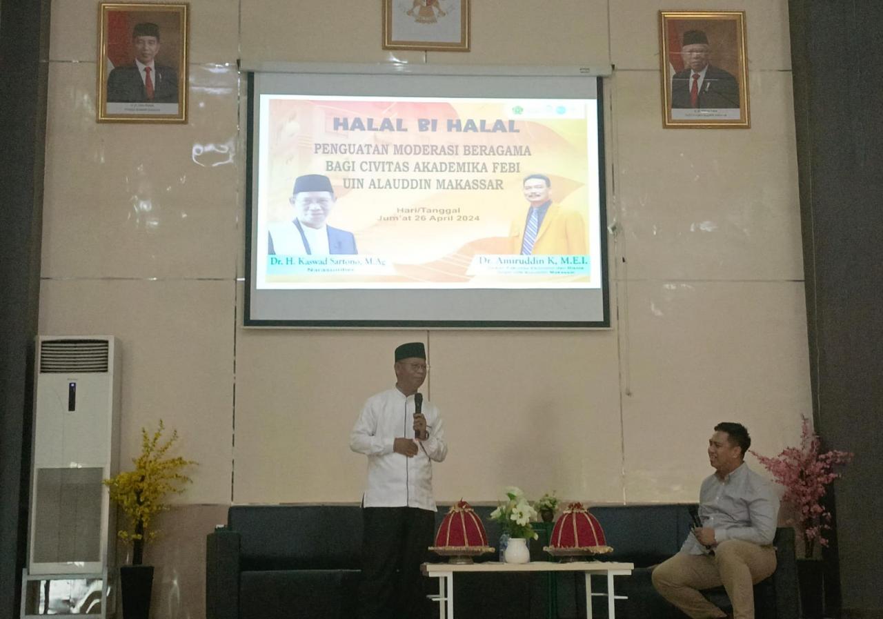 Kabiro UIN Alauddin Makassar Ajak Civitas Akademika FEBI Perkuat Pemahaman Moderasi Beragama