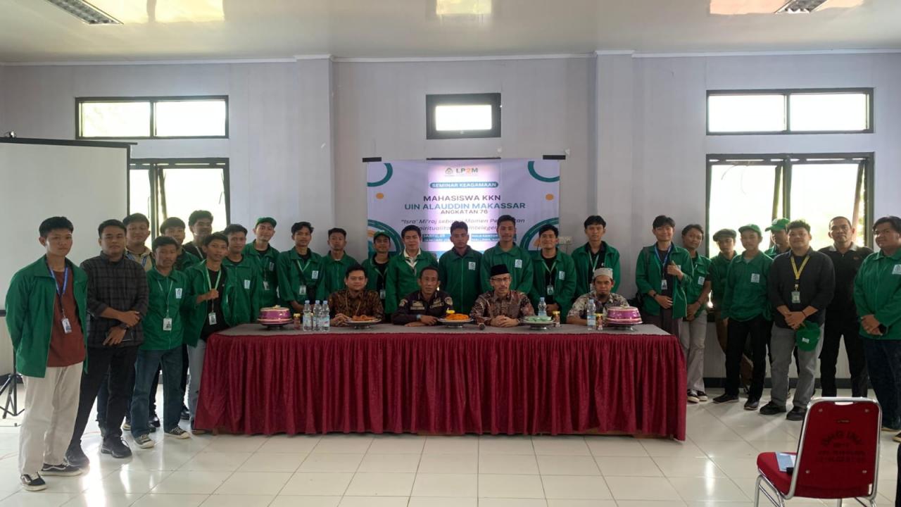 KKN UIN Alauddin Angkatan 76 di Mallawa Maros Peringati Isra Miraj dengan Seminar Keagamaan