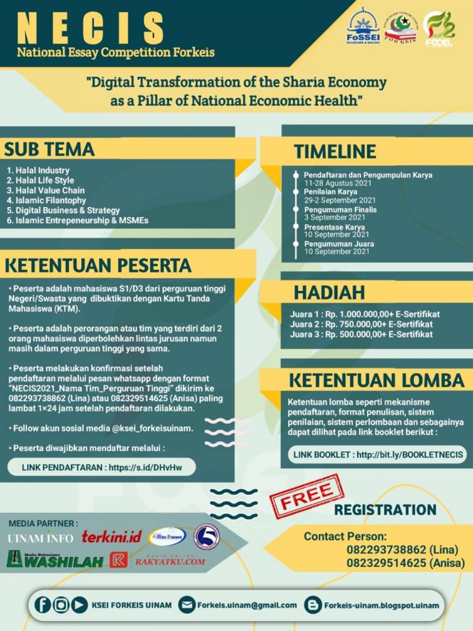 Gambar KSEI Forkeis UIN Alauddin Buka Lomba National Essay Competition
