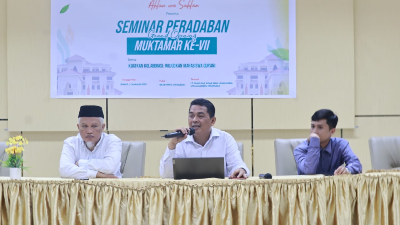 LDF Al-Muhajirin FAH UIN Alauddin Rangkaian Gelar Seminar Peradaban pada Mukhtamar Ke-VII