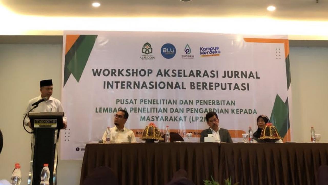 Gambar LP2M UIN Alauddin Makassar Gelar Workshop Akselerasi Jurnal Internasional