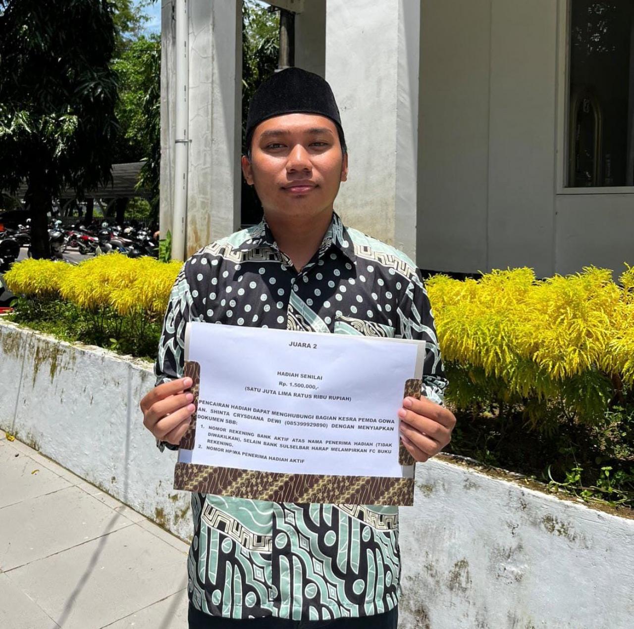 Mahasiswa BSA Raih Juara Terbaik II Karya Tulis Ilmiyah Hadits STQH ke-XXXIV Gowa 2025