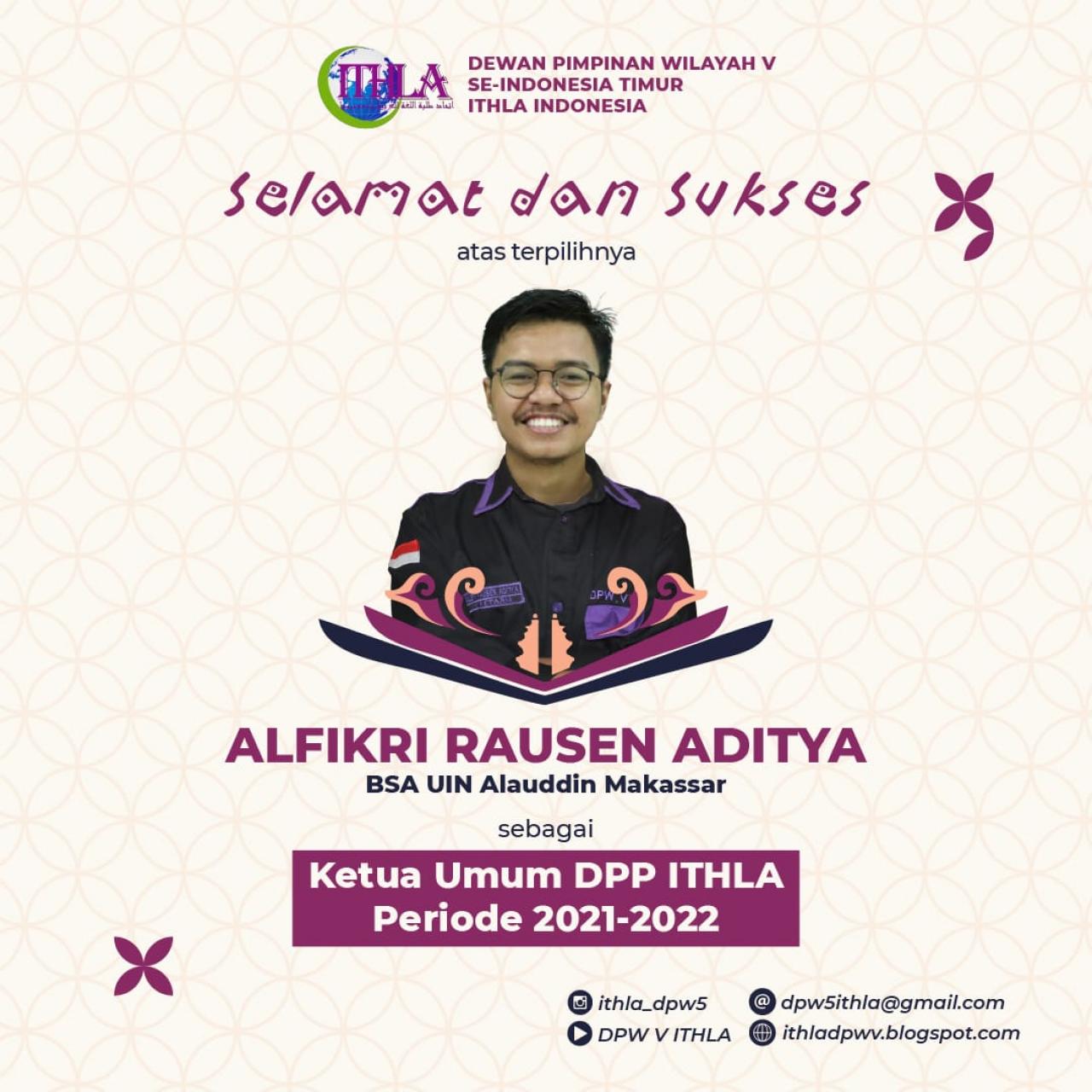 Gambar Mahasiswa BSA UIN Alauddin Nahkodai DPP ITHLA Periode 2021-2022