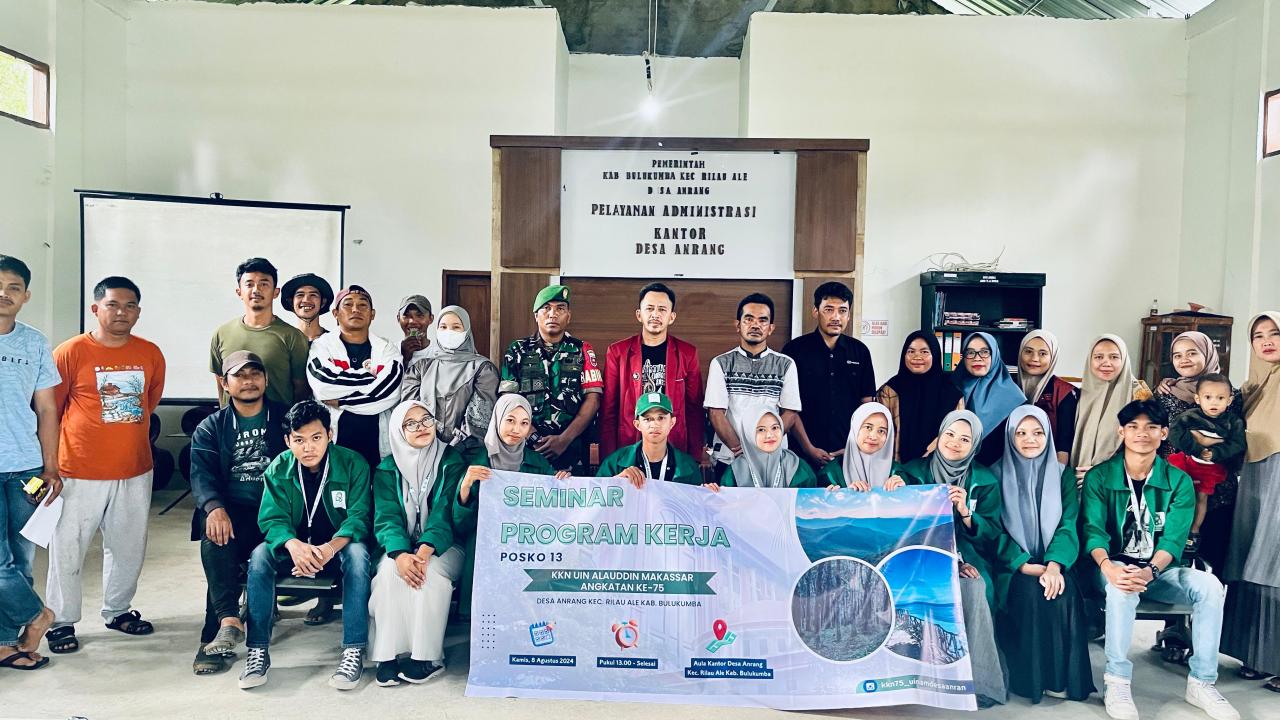 Gambar Meningkatkan Potensi Desa, Mahasiswa KKN Desa Anrang Menggelar Seminar Proker