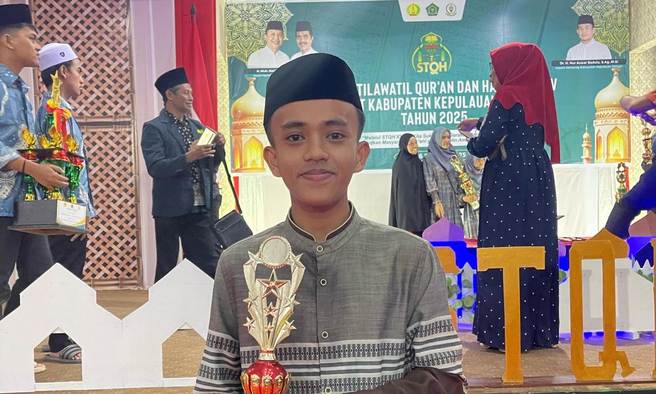 Muh Idzhar Al-Mubarak, Mahasiswa BSA Sabet Juara 1 Musabaqah Hifdzh Alquran