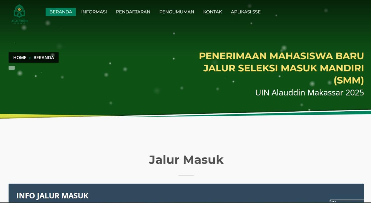 Pendaftaran Jalur Mandiri Tes UIN Alauddin Makassar Resmi Dibuka, Cek Syarat dan Cara Daftarnya!