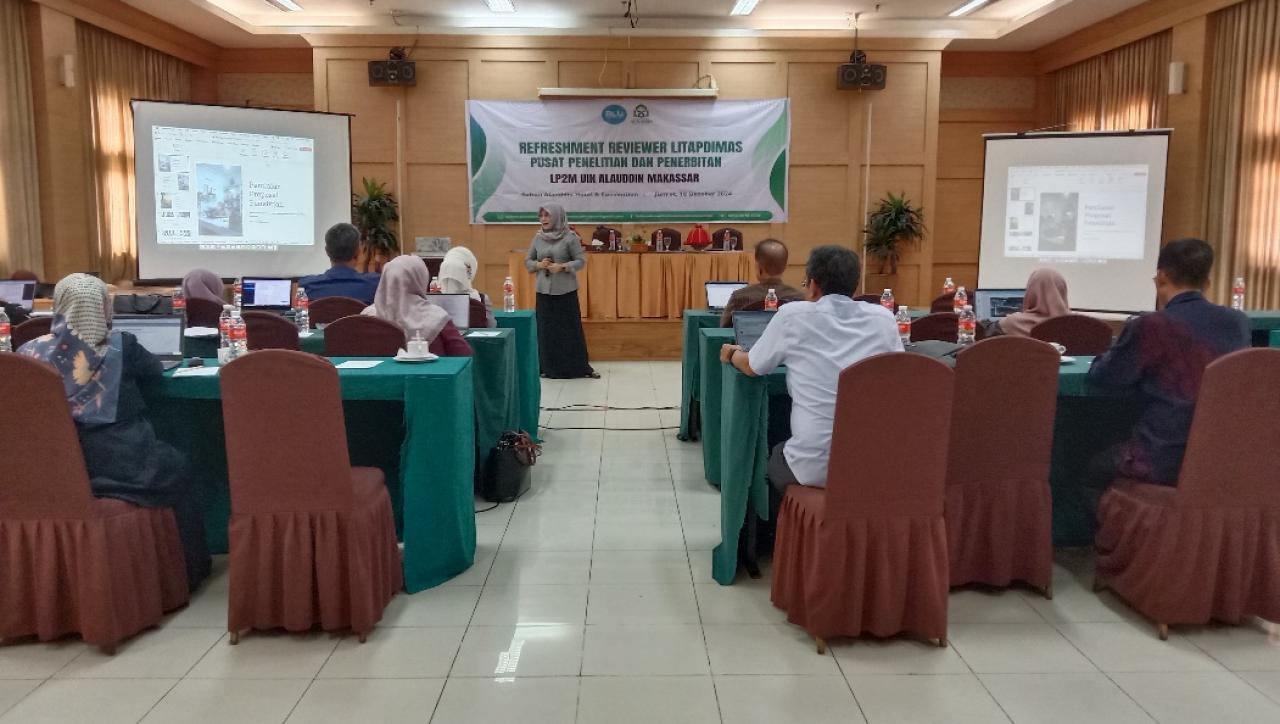Gambar Perdana, LP2M UIN Alauddin Gelar Refreshment Reviewer Litapdimas 2024