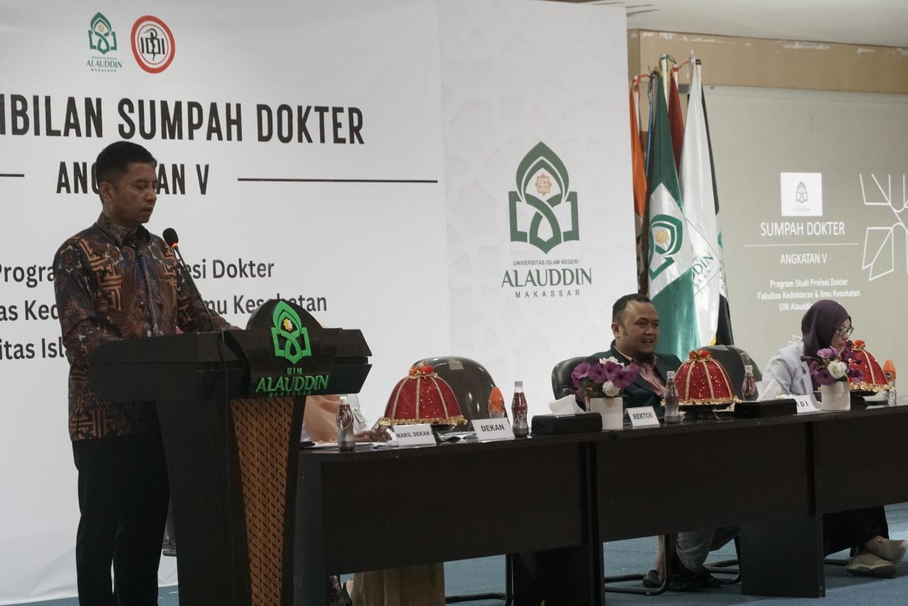 Pesan Rektor UIN Makassar Untuk 14 Dokter Muda: Kuasai Ilmu Agama dan Umum