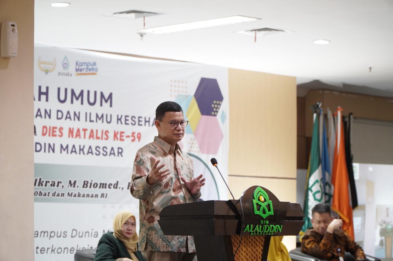 Gambar Prof Taruna Ikrar: BPOM Siap Berkolaborasi dengan UIN Alauddin Makassar untuk Wujudkan Kampus Berkel