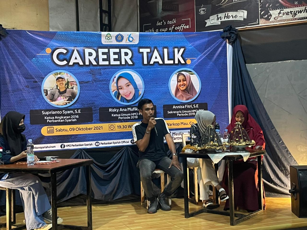 Gambar Rayakan Milad Ke-6, HMJ Perbankan Syariah UIN Alauddin Adakan Diskusi Bertajuk Career Talk