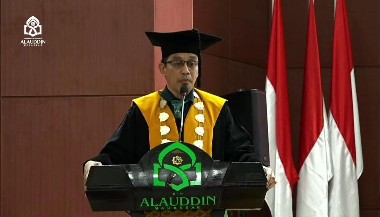 Gambar Rektor UIN Makassar Kukuhkan Muammar Muhammad Bakry Sebagai Professor Bidang Hukum Islam Kontemporer