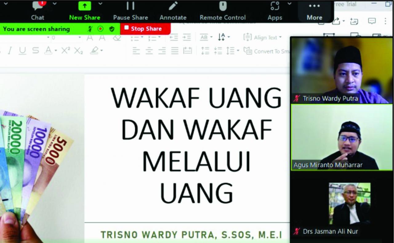 Gambar Sekjur Ekonomi Islam UIN Alauddin Isi Kajian di Yayasan Wakaf Indonesia Bersatu