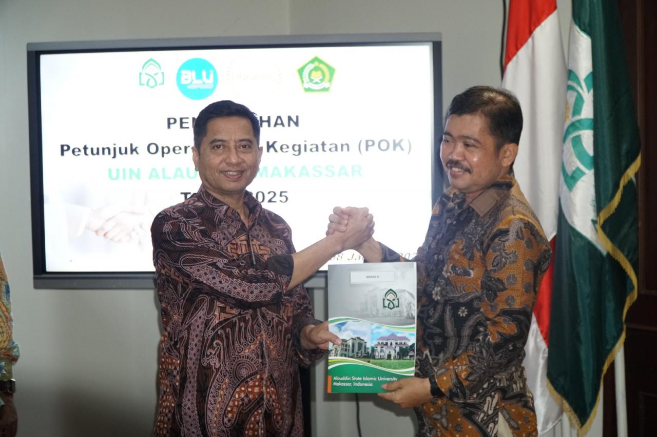 Serahkan POK 2025, Rektor UIN Alauddin Makassar: Maksimalkan Untuk Hal hal Produktif