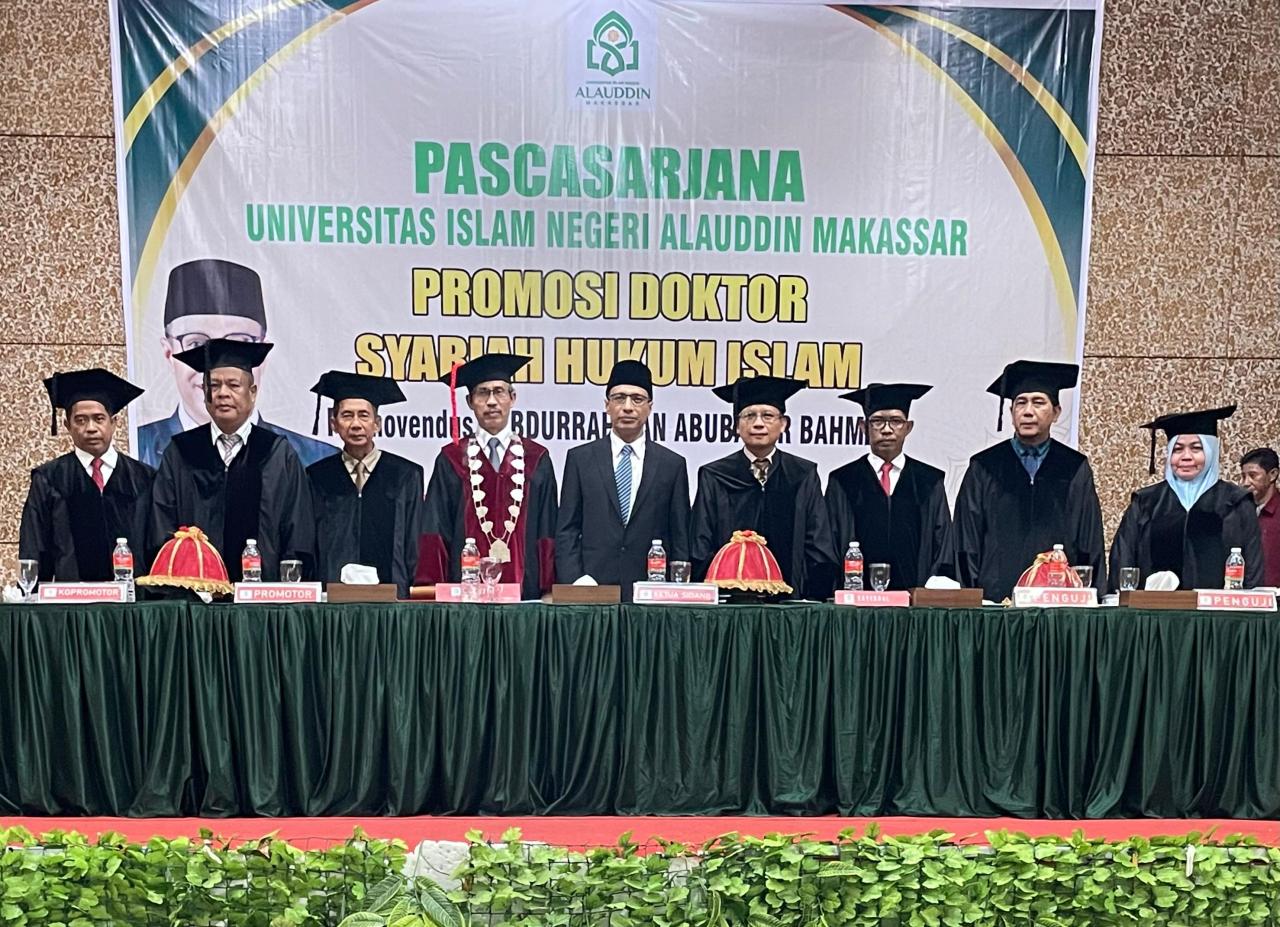 Gambar Sidang Promosi Doktor Abdurrahman Abubakar Kaji Kufu dalam Pernikahan