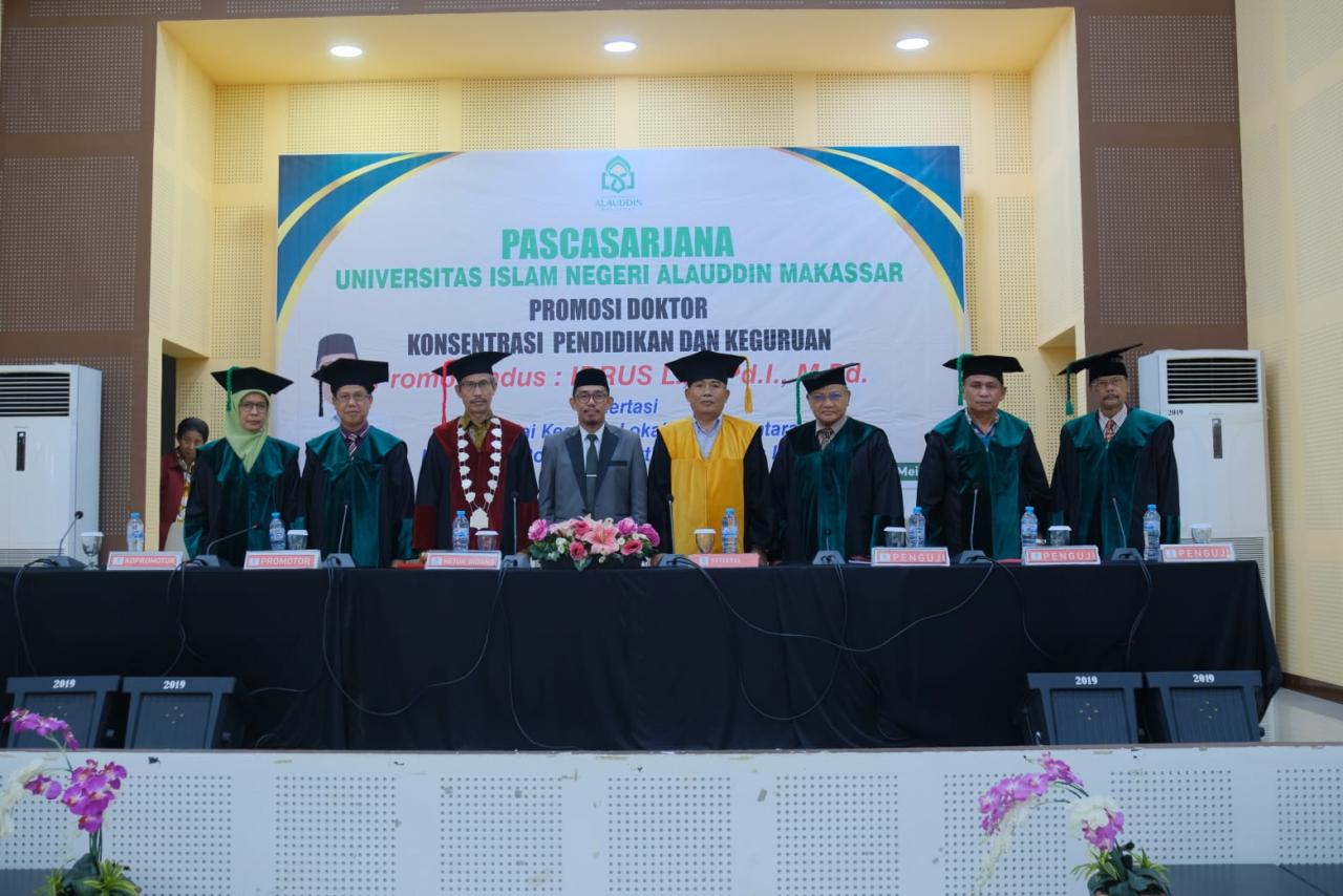 Gambar Sidang Promosi Doktor Idrus L Kaji Lontara Latoa Tana Bone