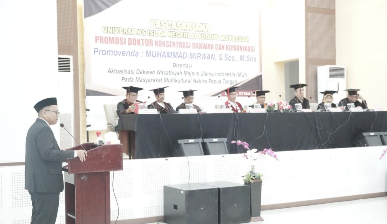 Sidang Promosi Doktor Muhammad Mirwan, Kaji Aktualisasi Dakwah Wasathiyah MUI