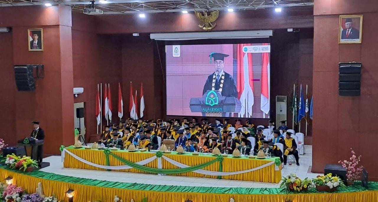 Gambar Sidang Senat Terbuka Luar Biasa UIN Alauddin Kukuhkan 751 Wisudawan