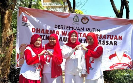 Dharma Wanita UIN Alauddin Semarakkan HUT ke-80 RI