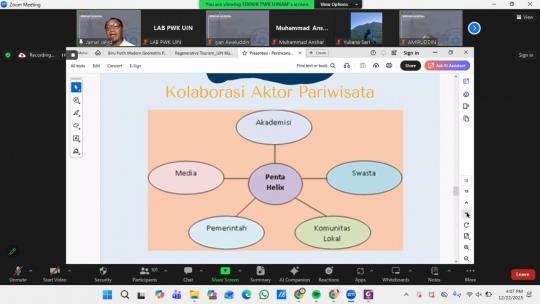Kolaborasi FST UIN Alauddin Makassar Disbudpar Sulsel Dorong Pariwisata Regeneratif