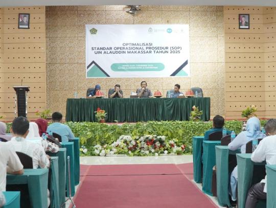 UIN Alauddin Perkuat Budaya Mutu melalui Optimalisasi SOP di Seluruh Unit Kerja