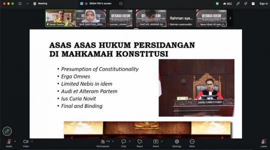 SEMA FSH UIN Alauddin Hadirkan Hakim MK, Soroti Supremasi Konstitusi dan Tantangan Demokrasi