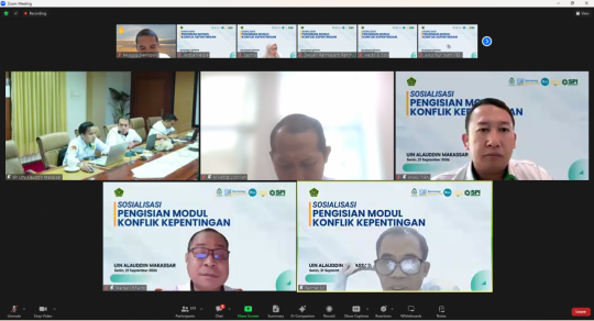 SPI UIN Alauddin Sosialisasikan Pengisian Modul Konflik Kepentingan bagi ASN