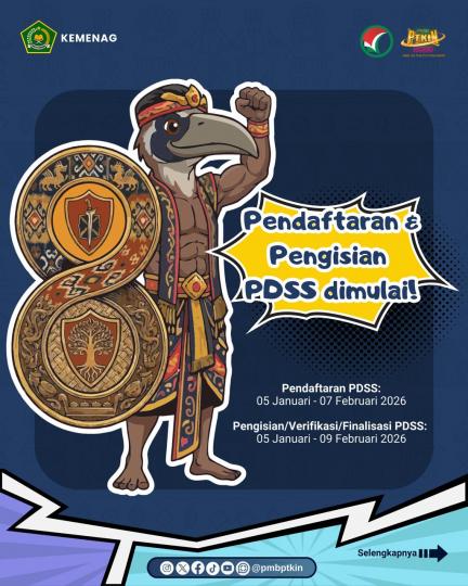 Pengisian PDSS PMB PTKIN 2026 Dibuka, Kemenag Tekankan Akurasi Data Sekolah