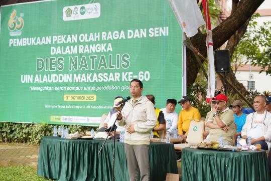 Resmi Dibuka, Rektor UIN Alauddin Yakin Dies Natalis ke-60 Bakal Paling Semarak