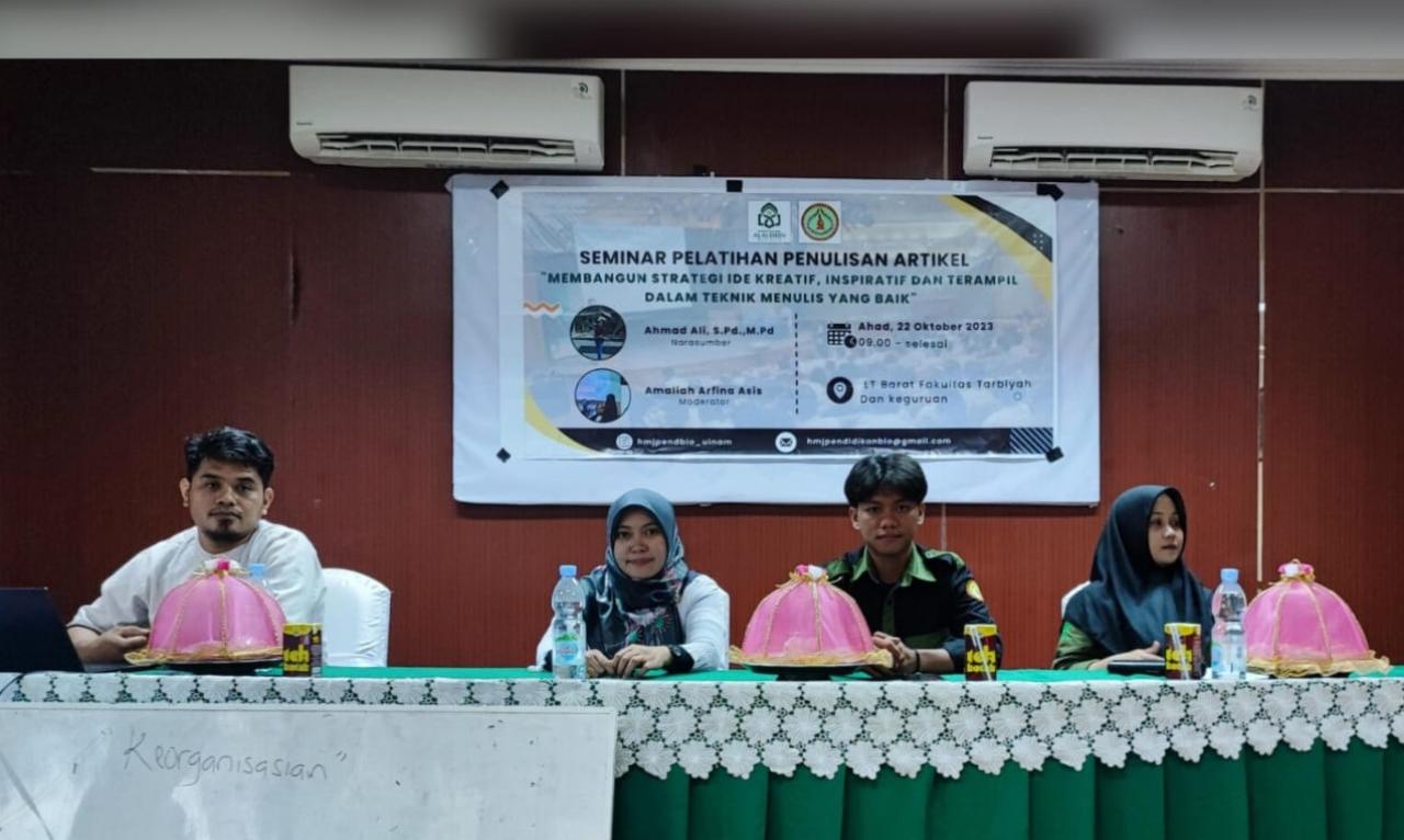 HMJ Pendidikan Biologi FTK Asah Mahasiswa Menulis Artikel Ilmiah ...