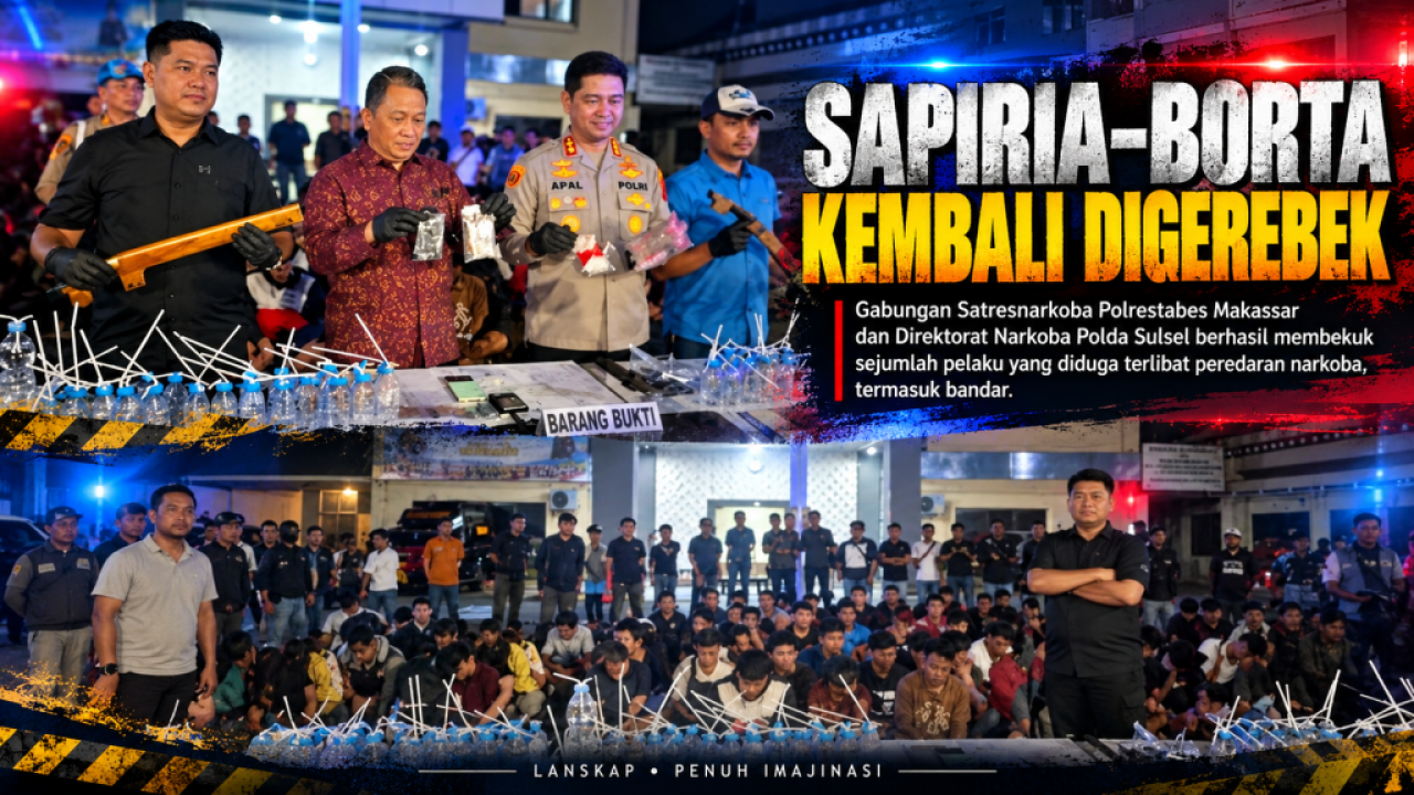 Gambar Sapiria-Borta Digerebek Lagi: Pintu Baja Tak Mampu Membungkam Bahaya Narkoba